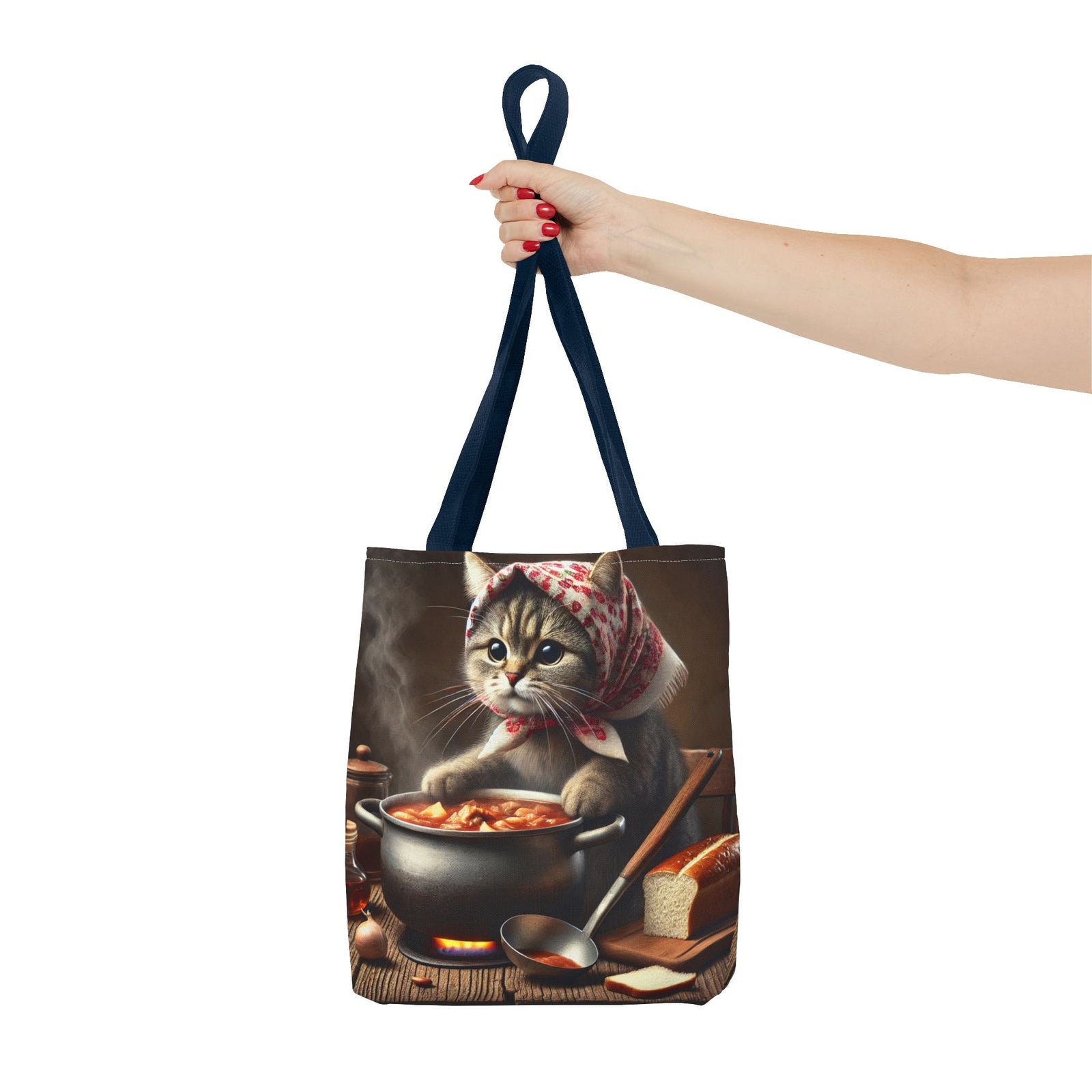 Cute Polish Cat Cooking Bigos Tote Bag