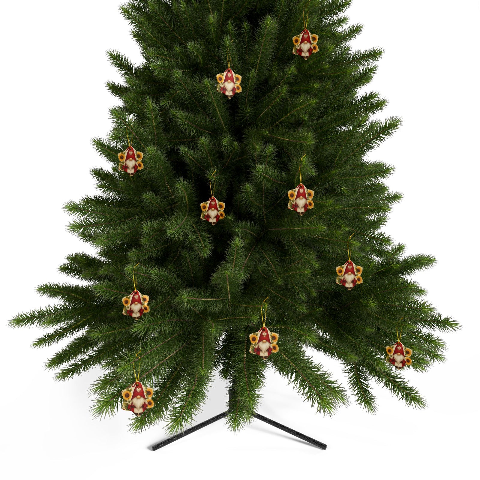 Cute Polish Gnone Ceramic Ornament