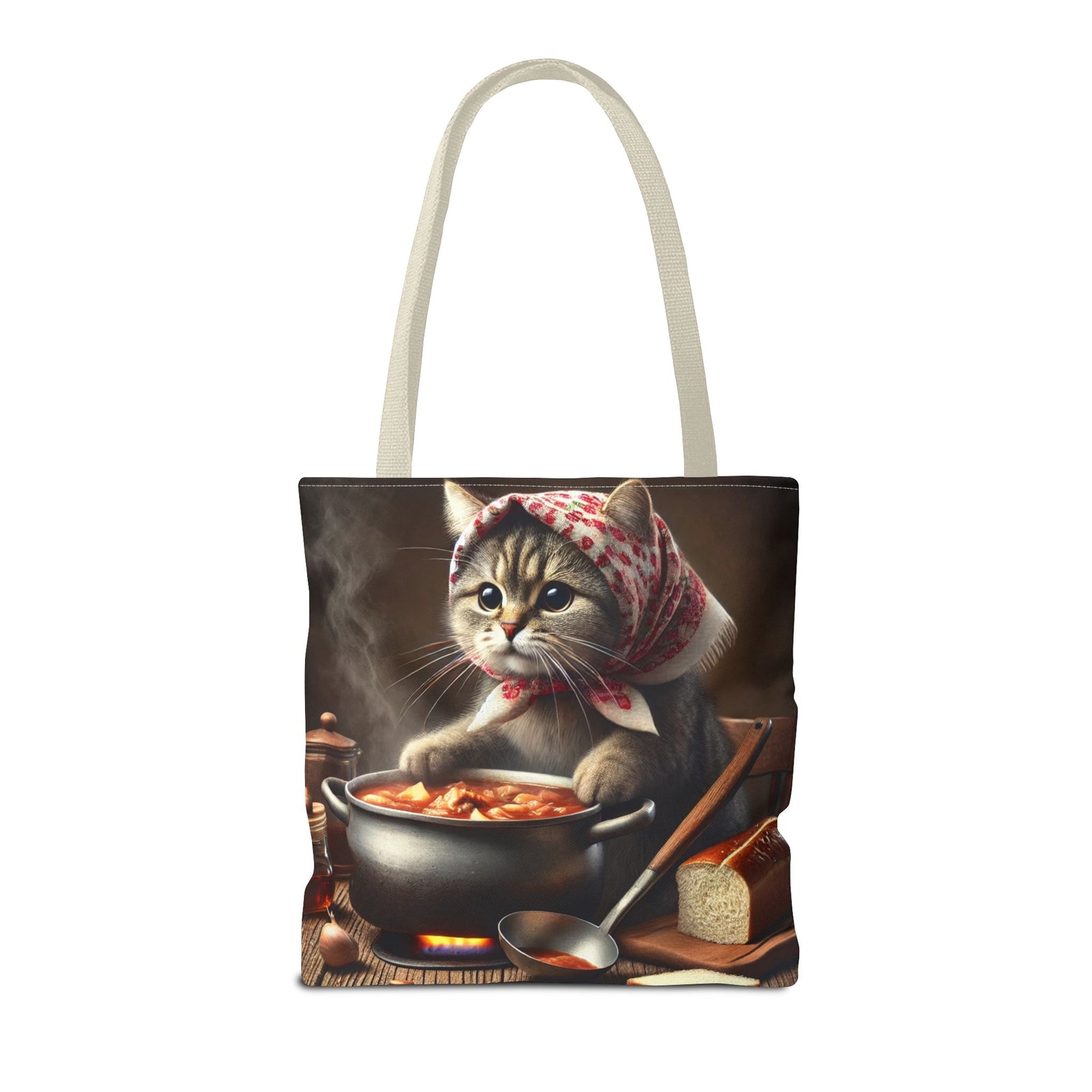 Cute Polish Cat Cooking Bigos Tote Bag