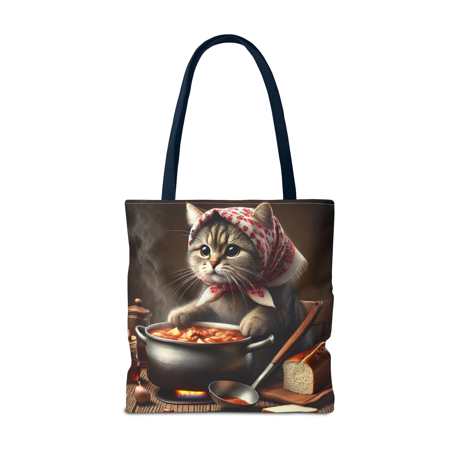 Cute Polish Cat Cooking Bigos Tote Bag