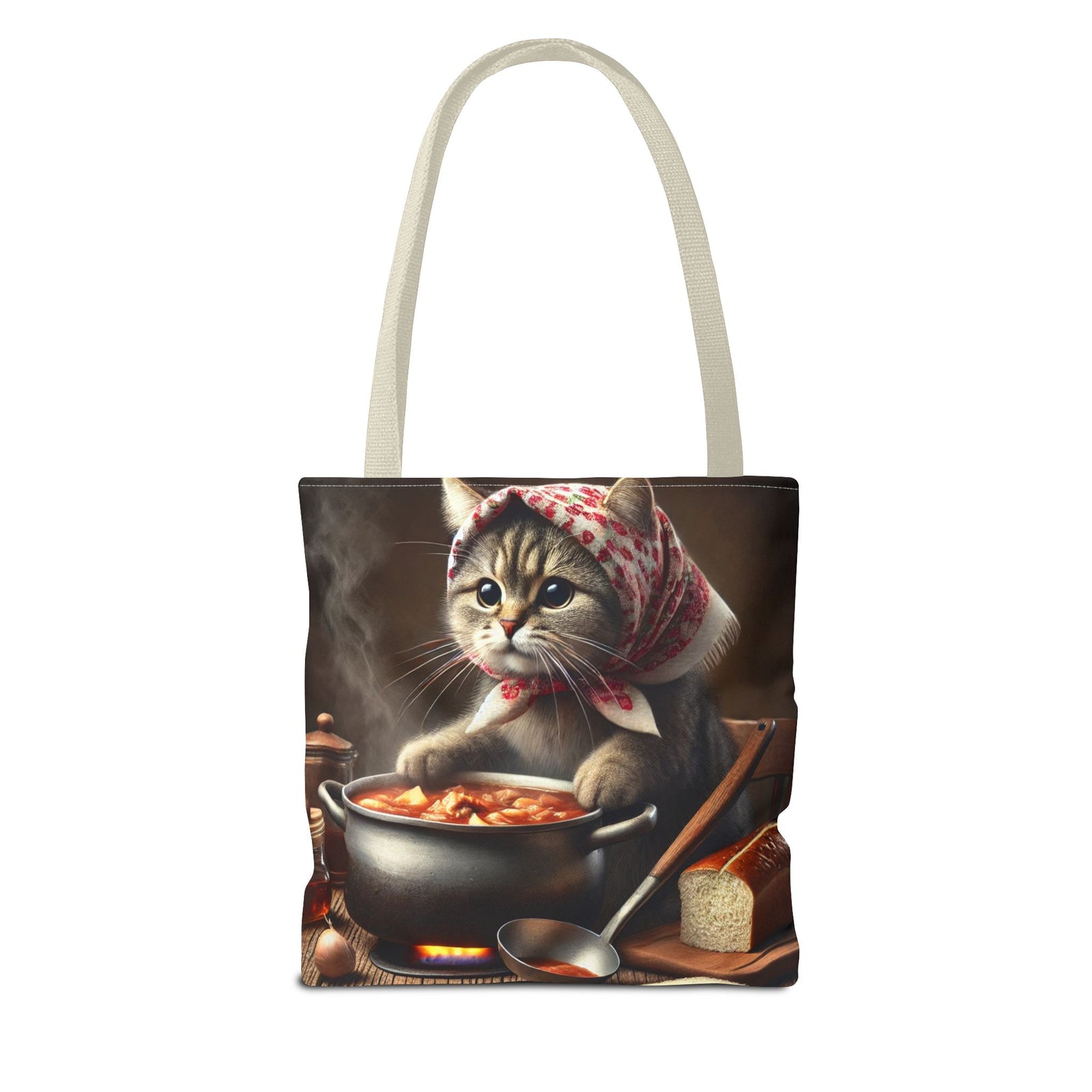 Cute Polish Cat Cooking Bigos Tote Bag
