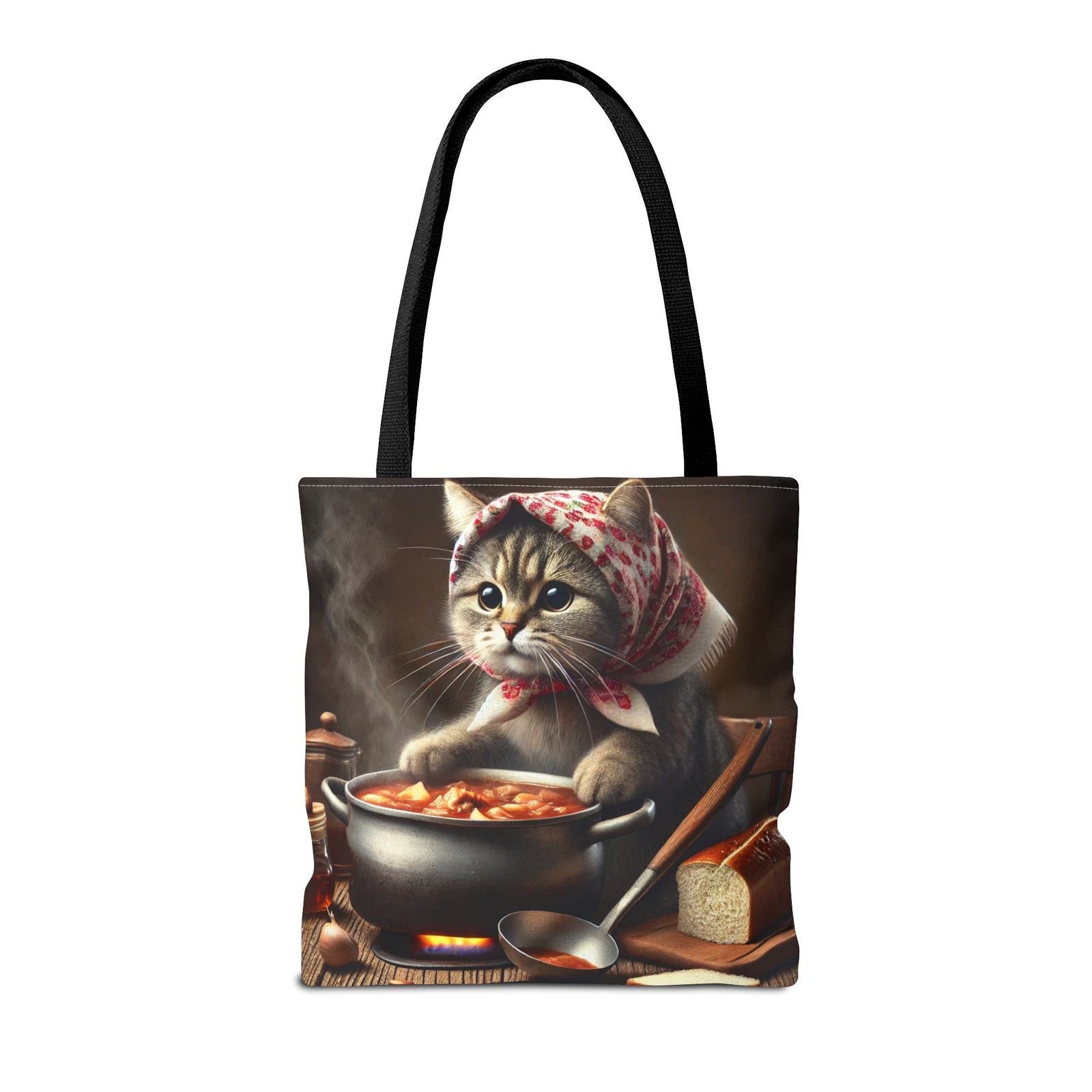 Cute Polish Cat Cooking Bigos Tote Bag