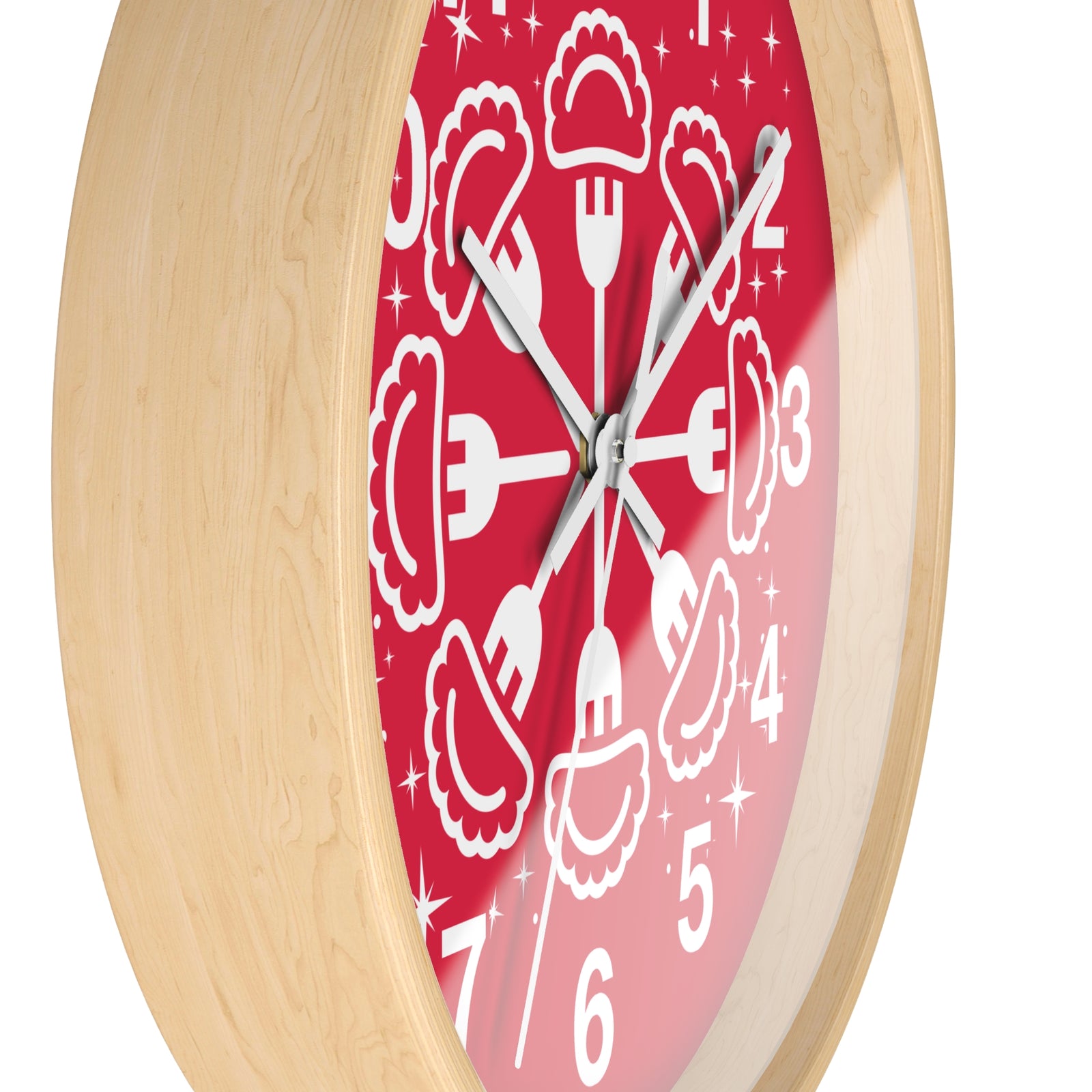 Pierogi Snowflake Wall Clock