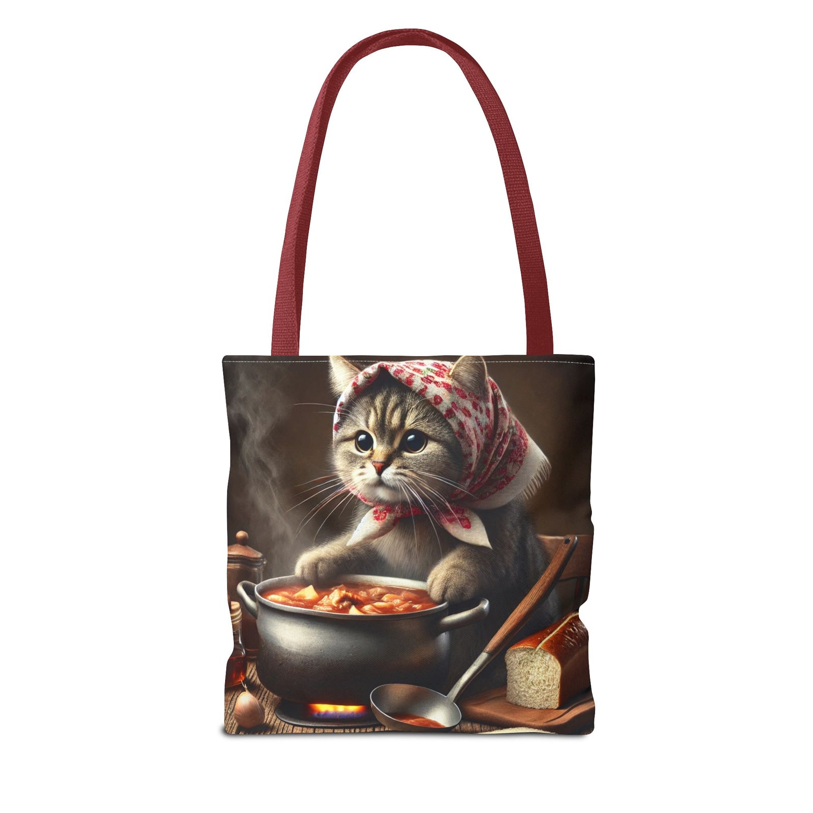 Cute Polish Cat Cooking Bigos Tote Bag
