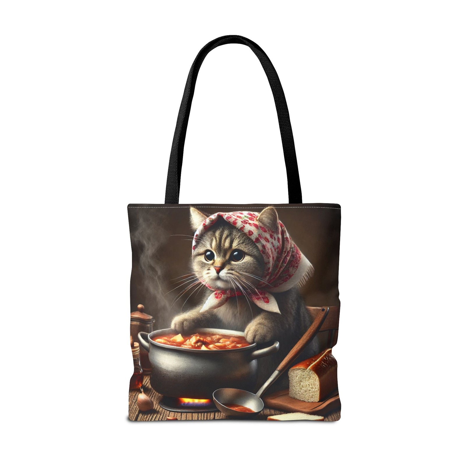 Cute Polish Cat Cooking Bigos Tote Bag