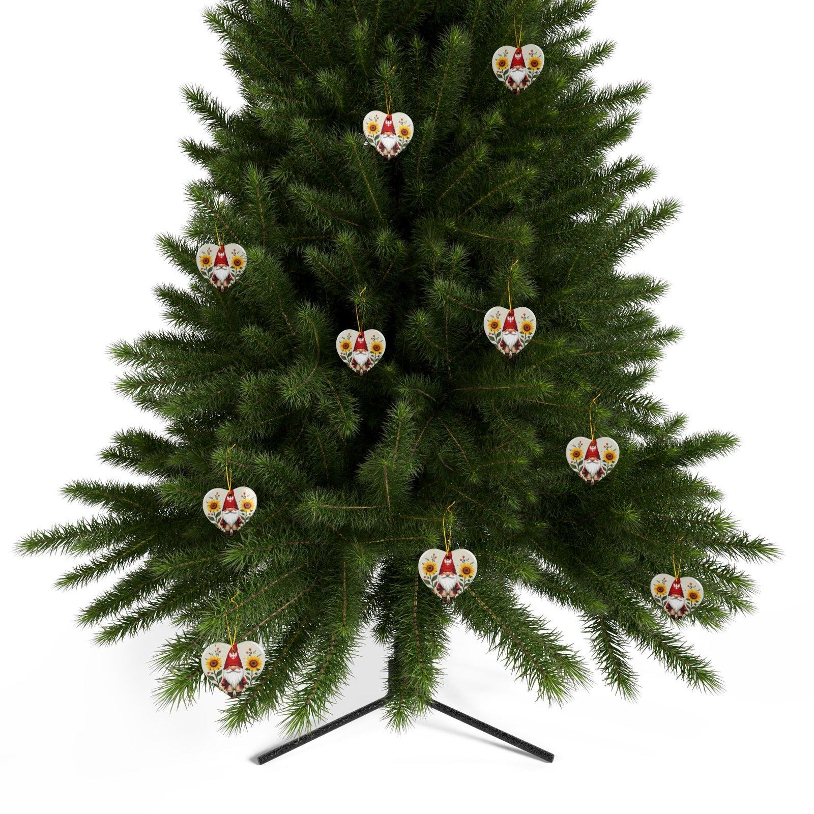 Poland Gnome Sunflower Ceramic Ornaments