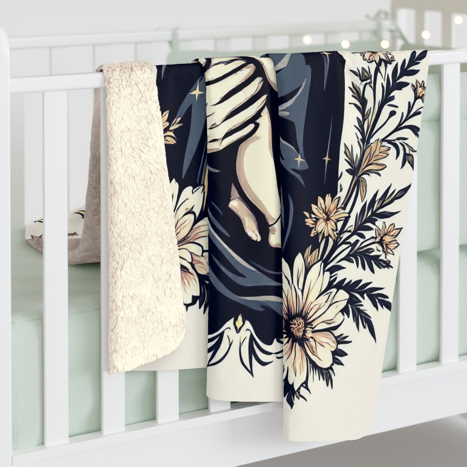 Mary & Child Sherpa Fleece Blanket