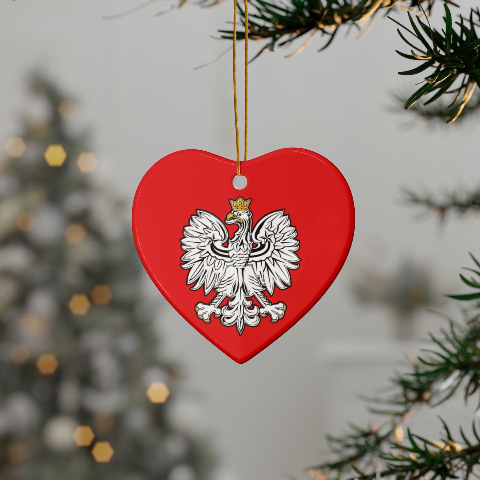 Polish Eagle Ceramic Ornaments