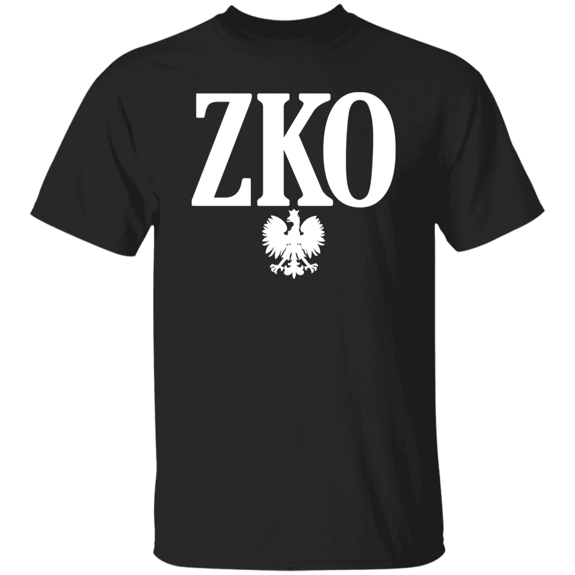 ZKO Polish Surname Ending Apparel CustomCat G500 5.3 oz. T-Shirt Black S