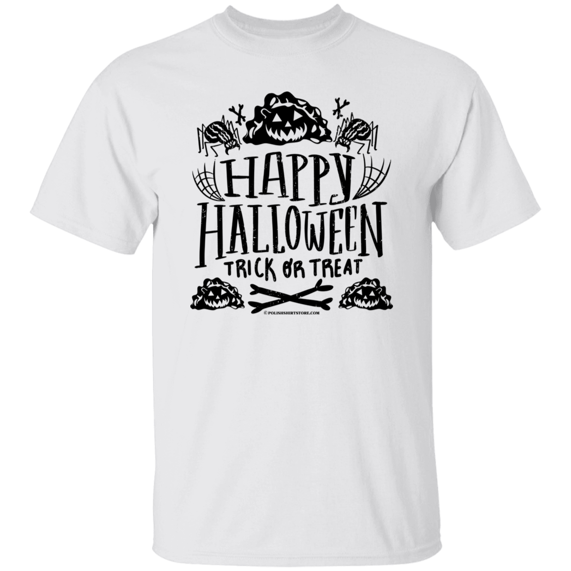 Happy Halloween Trick Or Treat Pierogi T-Shirts CustomCat White S