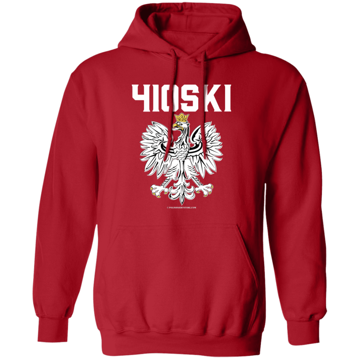 Baltimore Maryland | 410 Area Code | 410 SKI Apparel CustomCat G185 Pullover Hoodie Red S