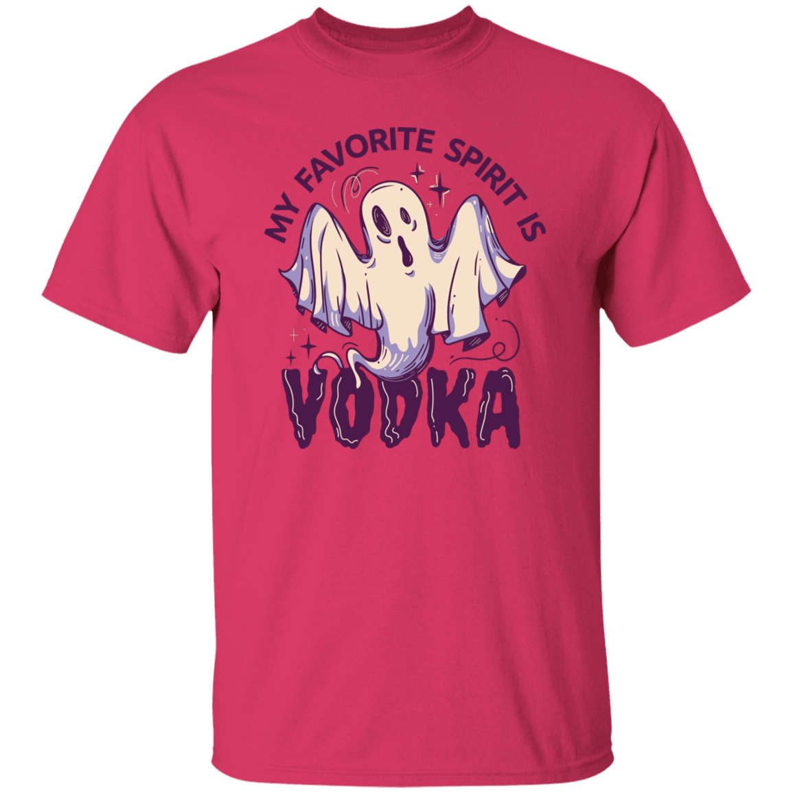 My Favorite Spirit is Vodka T-shirt T-Shirts CustomCat Heliconia S