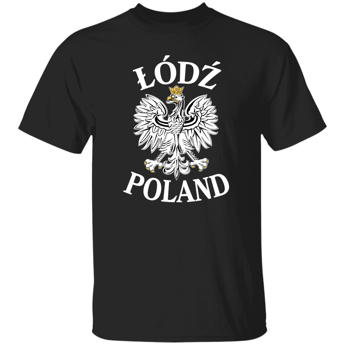 Lodz Poland T-Shirt T-Shirts CustomCat Black S