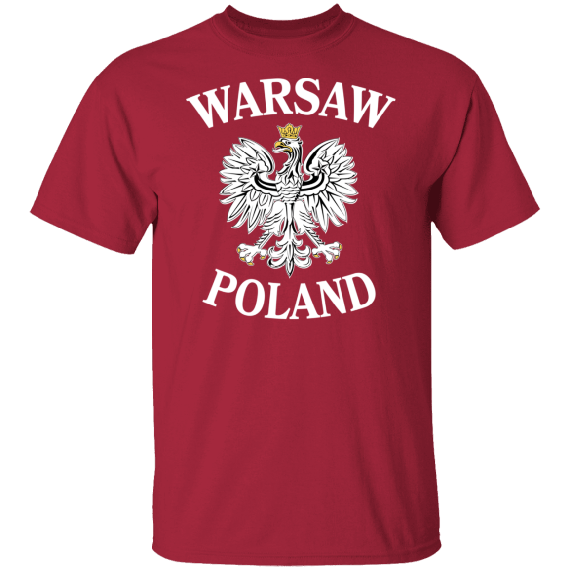 Warsaw Poland T-Shirt T-Shirts CustomCat Cardinal S