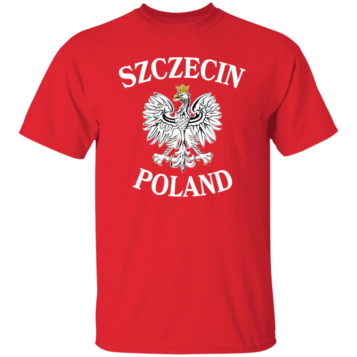 Szczecin Poland T-Shirt T-Shirts CustomCat Red S
