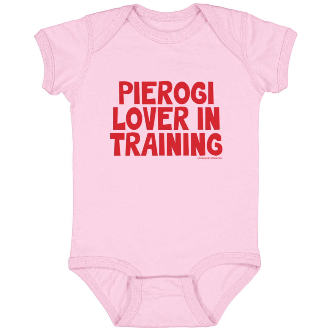 Pierogi Lover In Training Infant Bodysuit Baby CustomCat Pink Newborn
