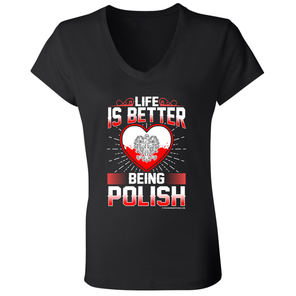 Life Is Better Being Polish Apparel CustomCat
