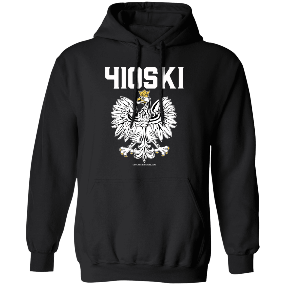 Baltimore Maryland | 410 Area Code | 410 SKI Apparel CustomCat G185 Pullover Hoodie Black S