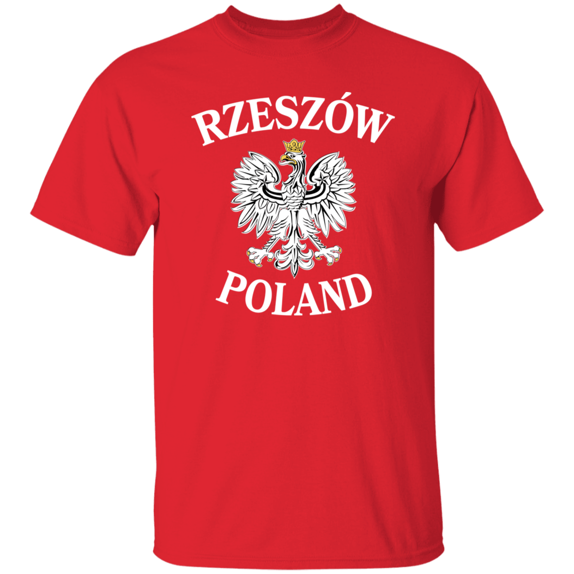 Rzeszow Poland T-Shirt T-Shirts CustomCat Red S