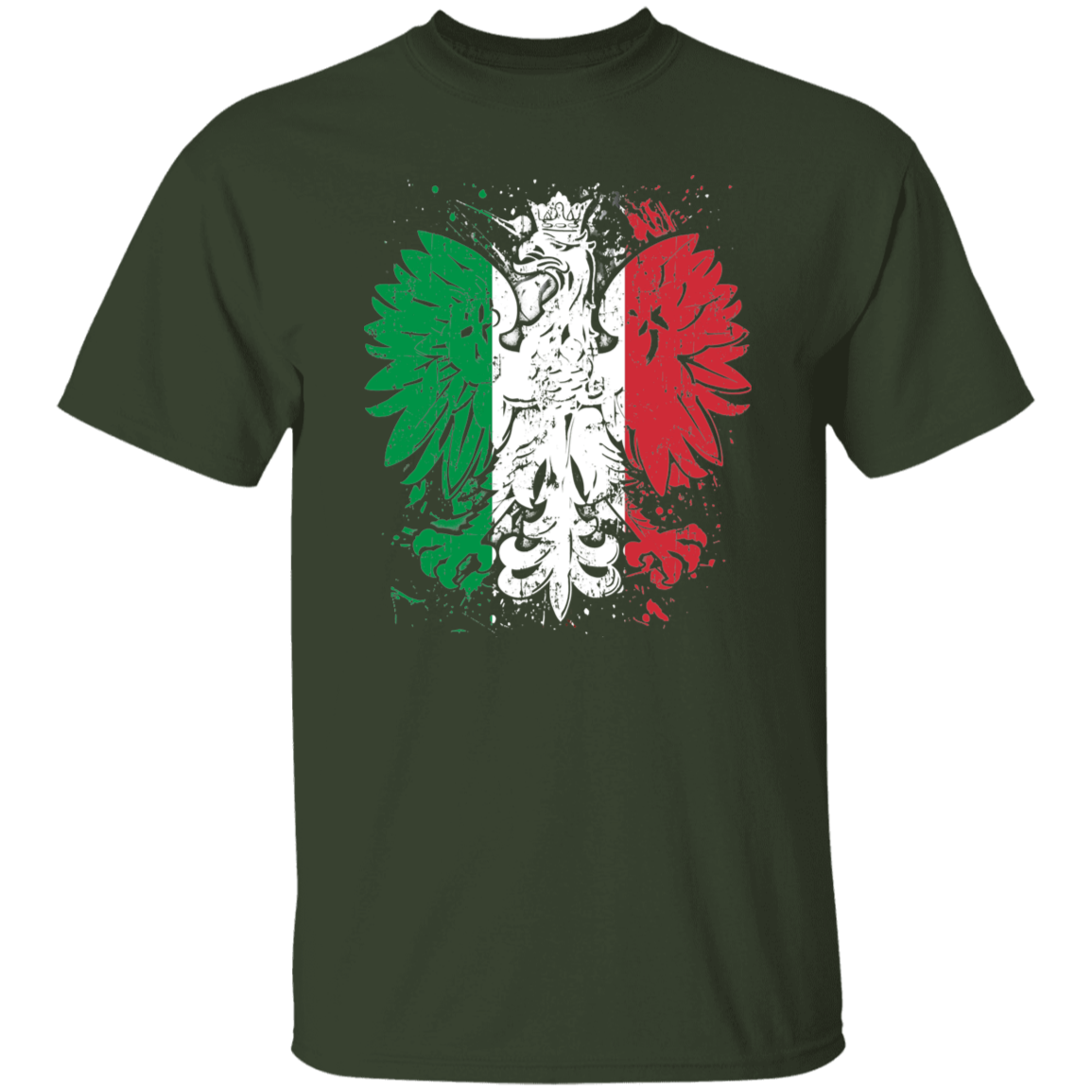 Polish Italian Heritage T-Shirts CustomCat Forest S