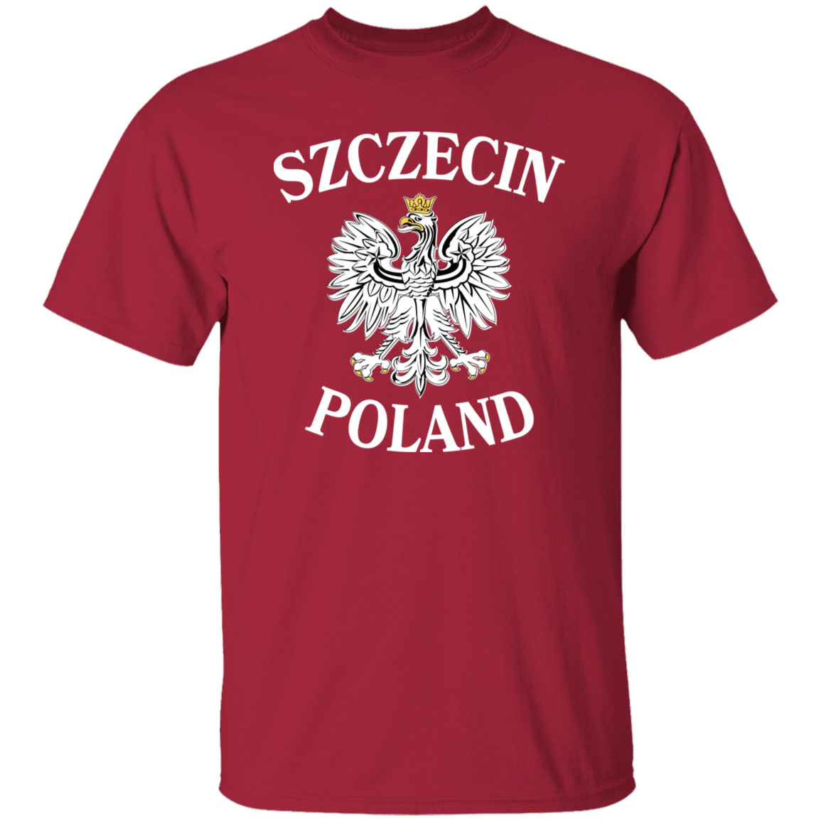 Szczecin Poland T-Shirt T-Shirts CustomCat Cardinal S
