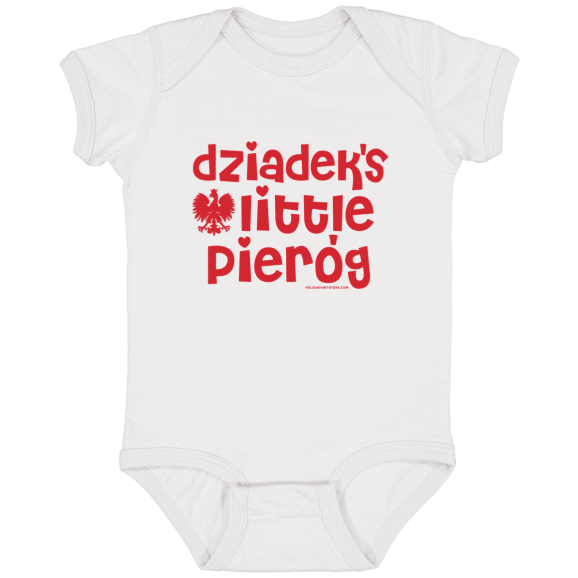 Dziadek's Little Pierogi Infant Bodysuit Baby CustomCat White Newborn