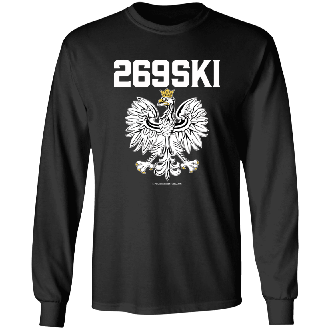 Kalamazoo Michigan | 269 Area Code | 269SKI Apparel CustomCat G540 LS T-Shirt Black S