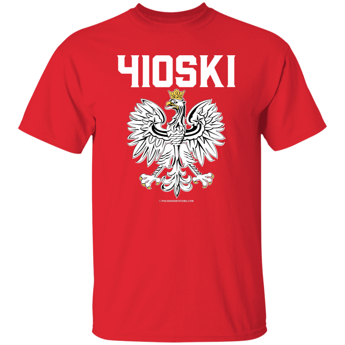 Baltimore Maryland | 410 Area Code | 410 SKI Apparel CustomCat G500 5.3 oz. T-Shirt Red S