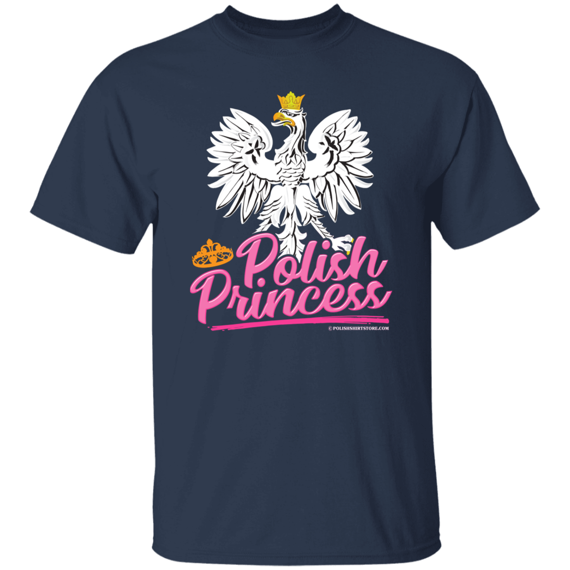 Polish Princess T-Shirt T-Shirts CustomCat Navy S