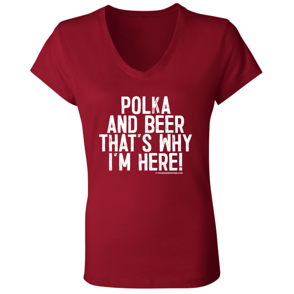 Polka and Beer That's Why I'm Here Apparel CustomCat