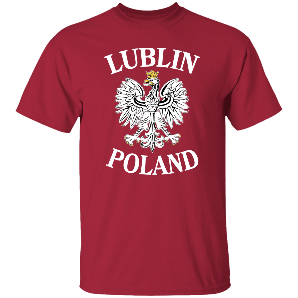 Lublin Poland T-Shirt T-Shirts CustomCat Cardinal S