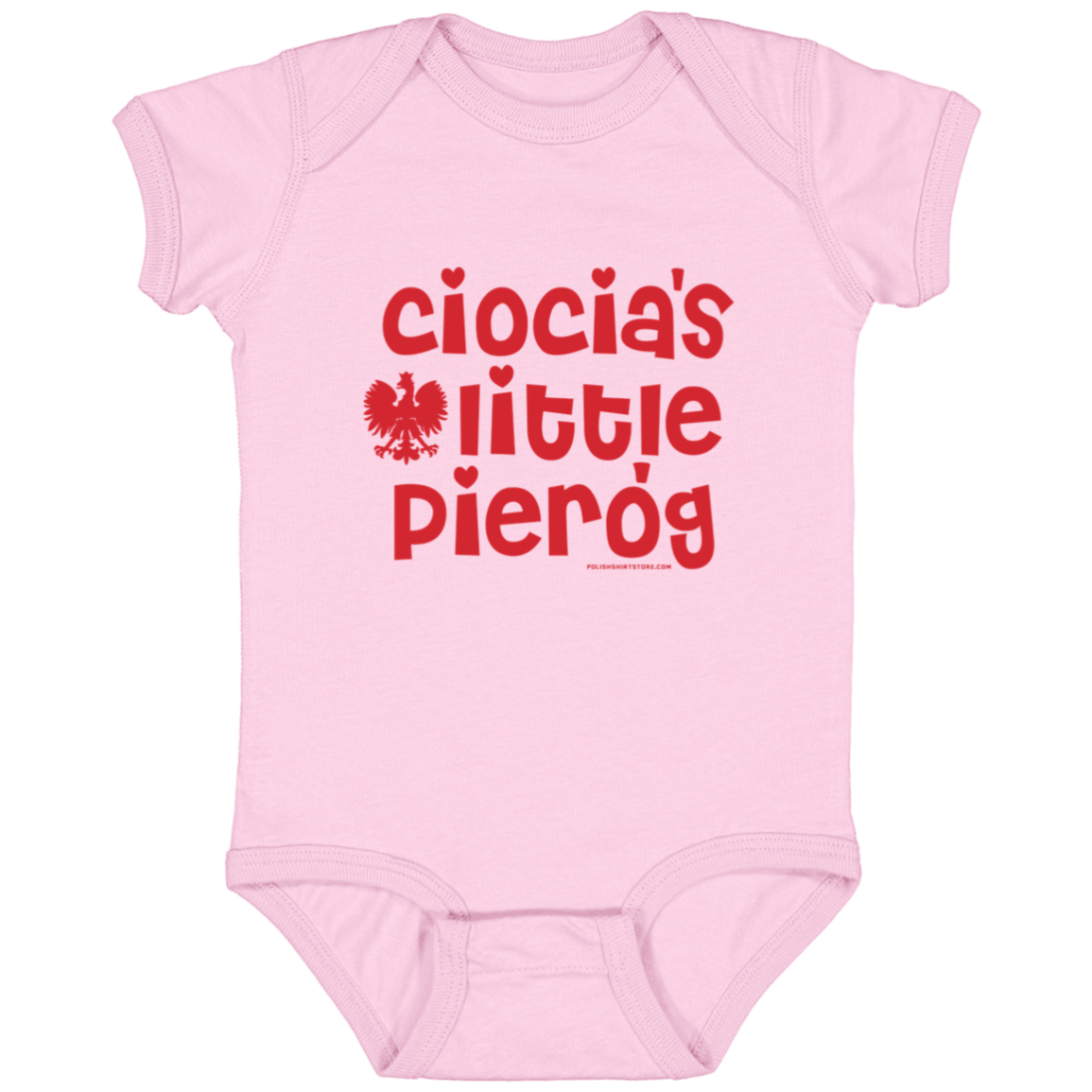 Ciocia's Little Pierogi Infant Bodysuit Baby CustomCat Pink Newborn