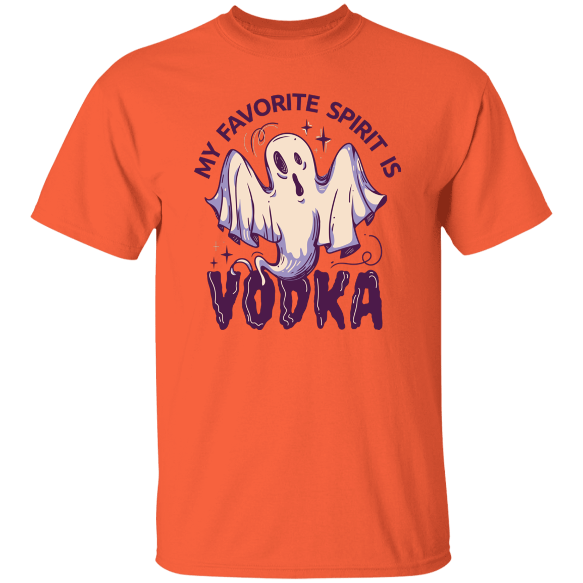 My Favorite Spirit is Vodka T-shirt T-Shirts CustomCat Orange S