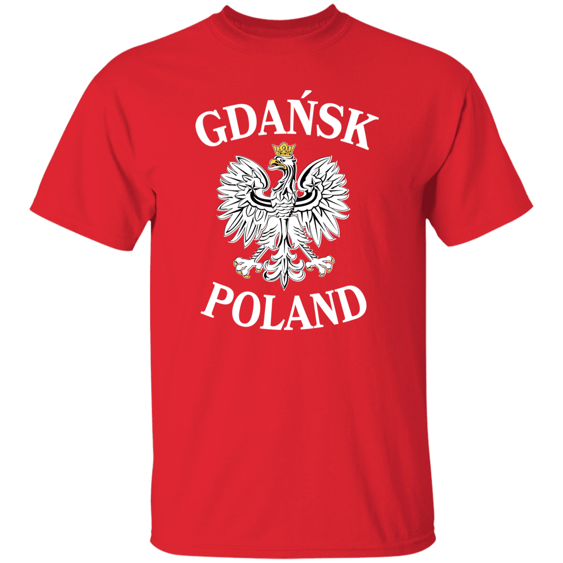 Gdansk Poland T-Shirt T-Shirts CustomCat Red S