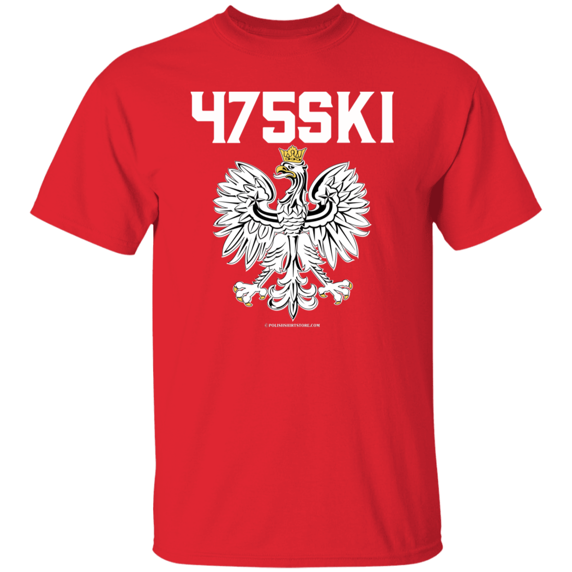 Bridgeport Connecticut 475SKI Apparel CustomCat G500 5.3 oz. T-Shirt Red S