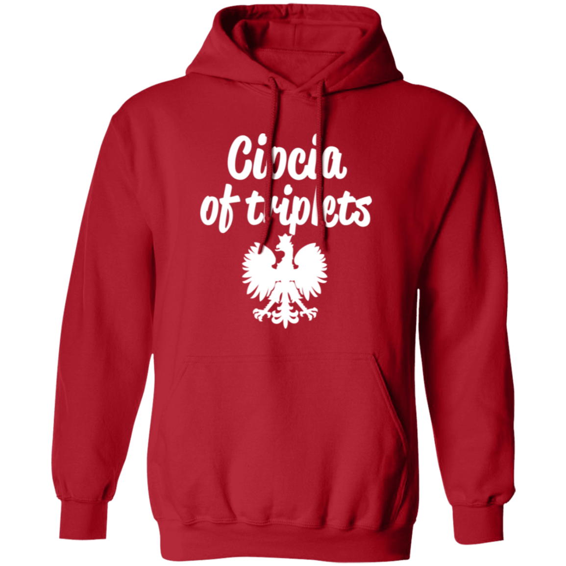 Ciocia of Triplets Apparel CustomCat G185 Pullover Hoodie Red S