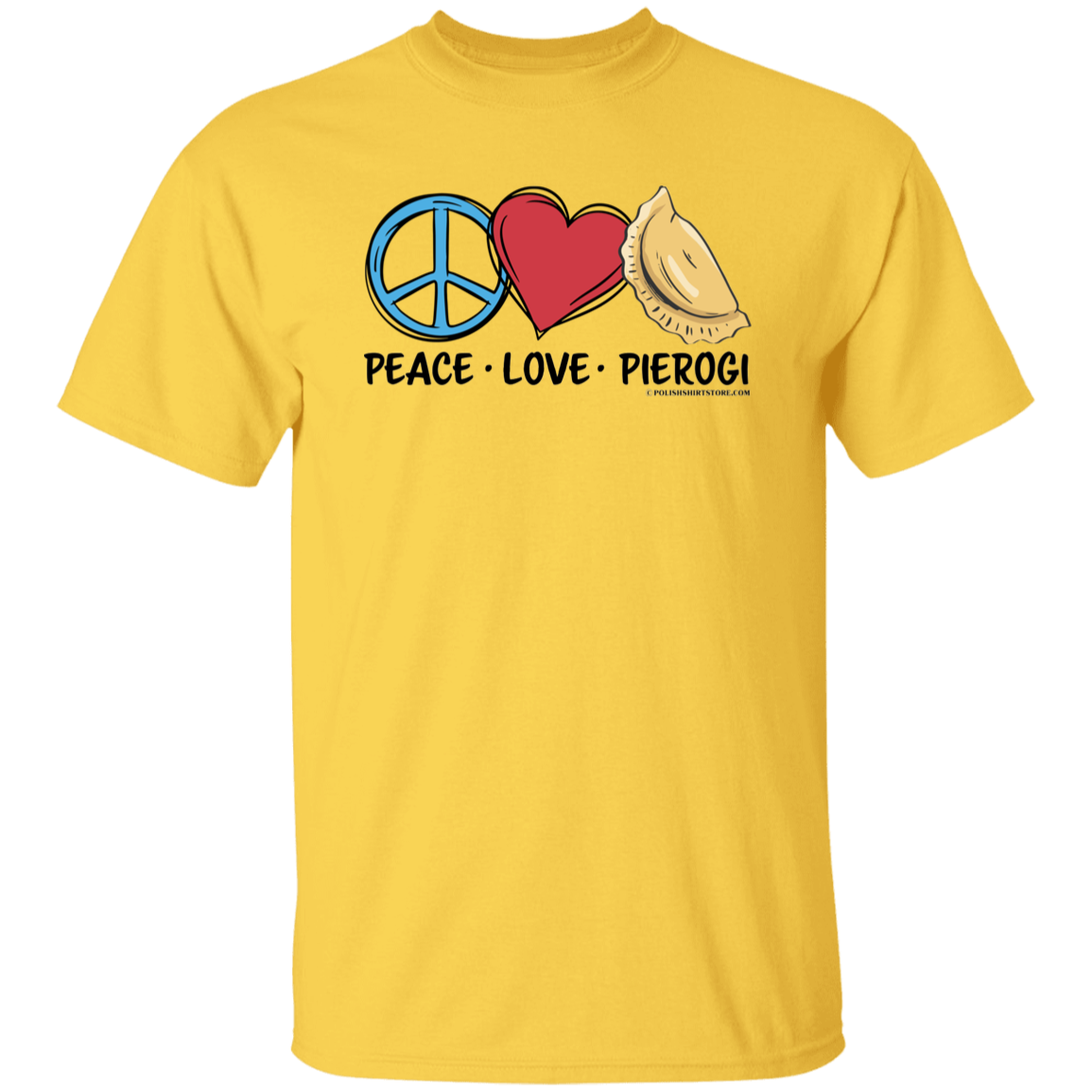 Peace Love Pierogi T-Shirts CustomCat Daisy S