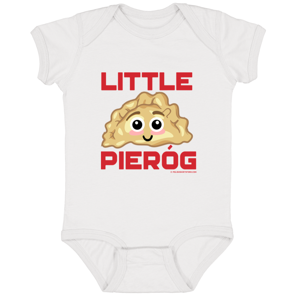 Little Pierog Infant Bodysuit Baby CustomCat White Newborn
