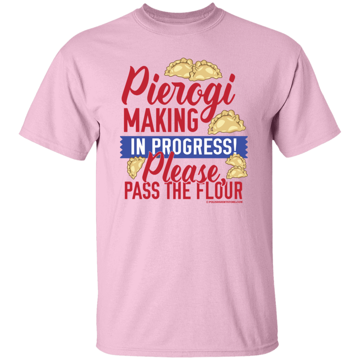 Pierogi Making In Progress (Light Tees) T-Shirts CustomCat Light Pink S
