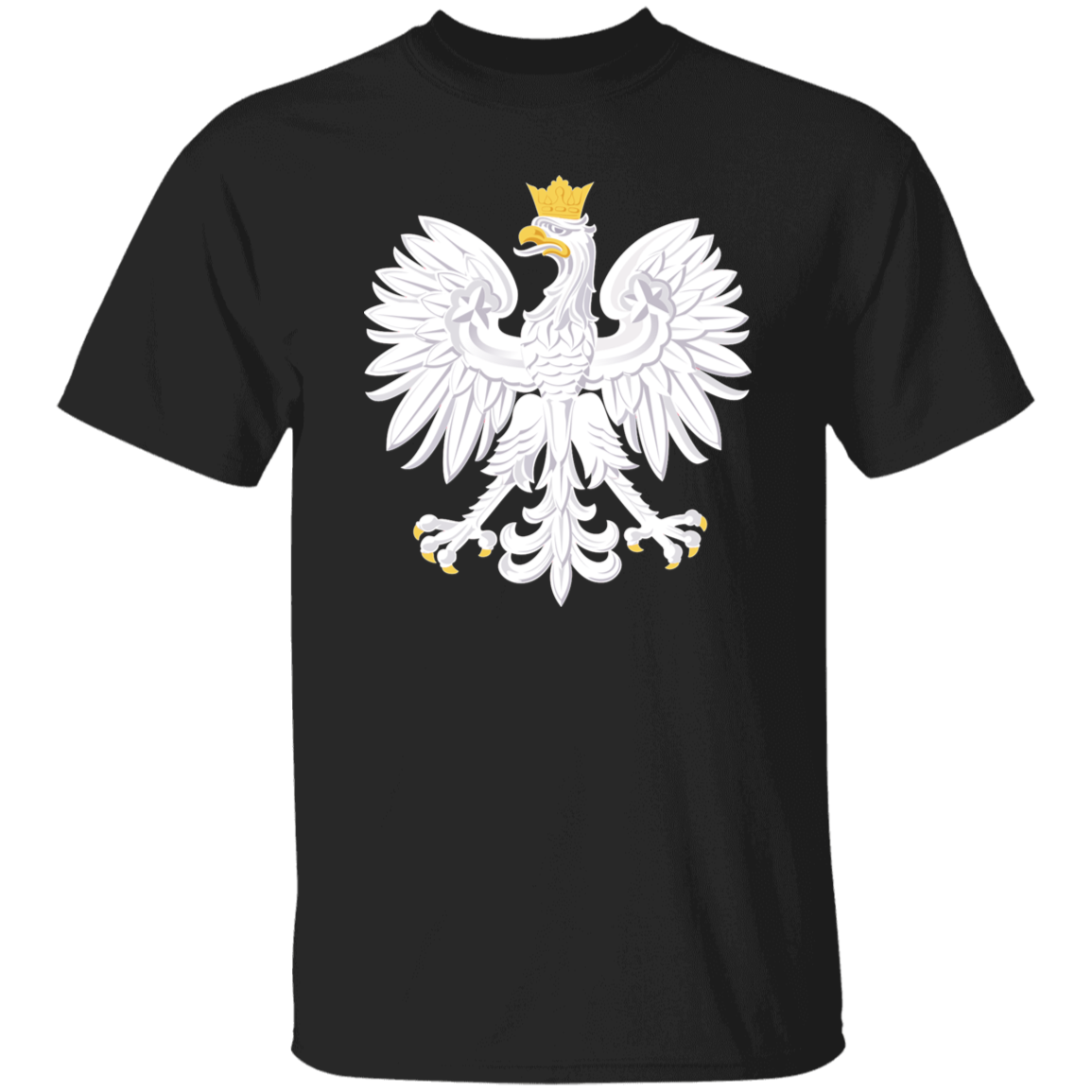 Polish Eagle T-Shirt T-Shirts CustomCat Black S
