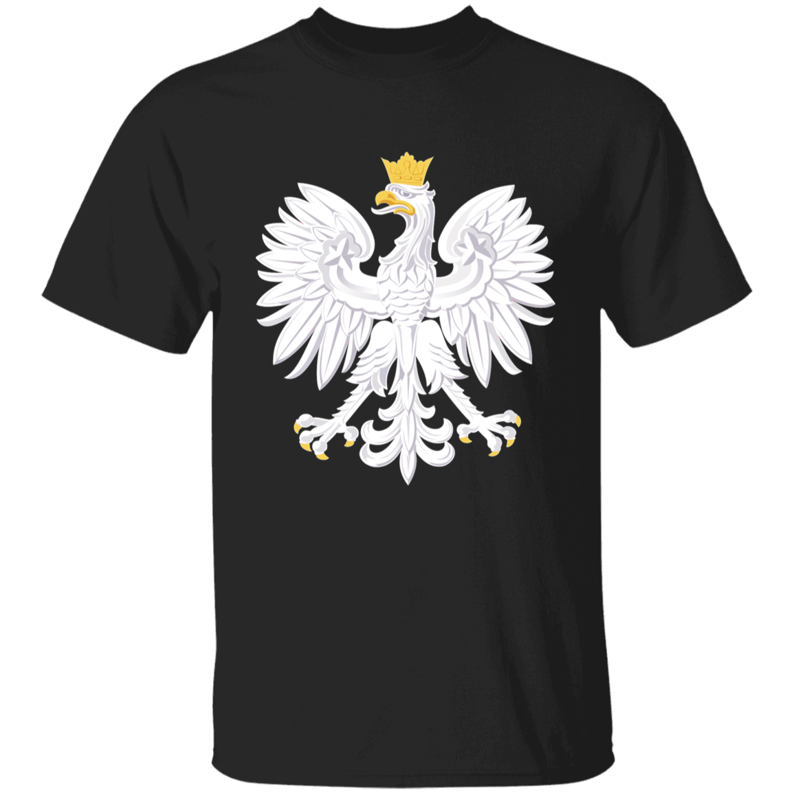 Polish Eagle Youth T-Shirt T-Shirts CustomCat Black YXS