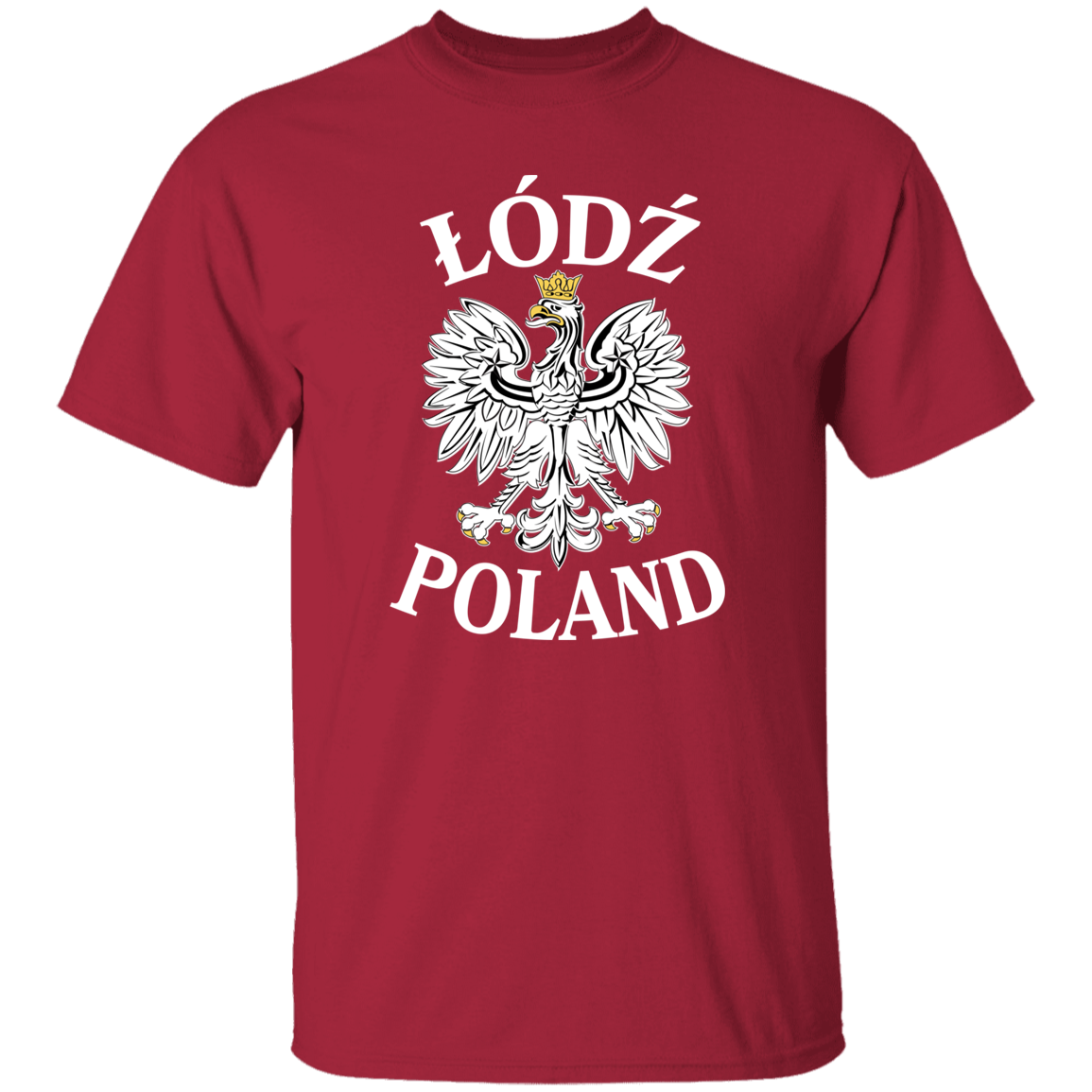 Lodz Poland T-Shirt T-Shirts CustomCat Cardinal S