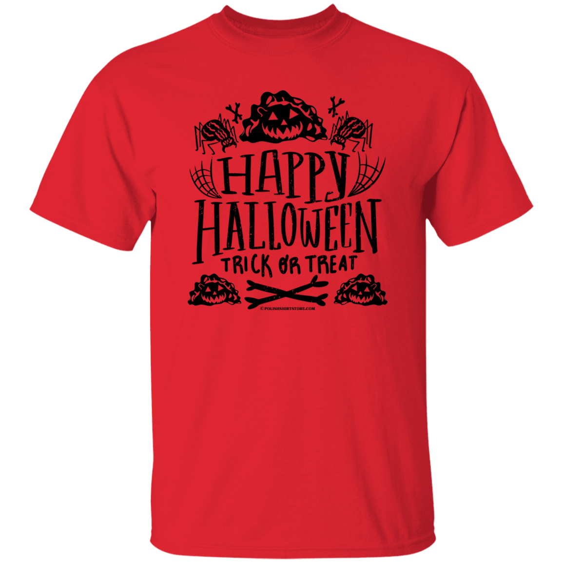 Happy Halloween Trick Or Treat Pierogi T-Shirts CustomCat Red S