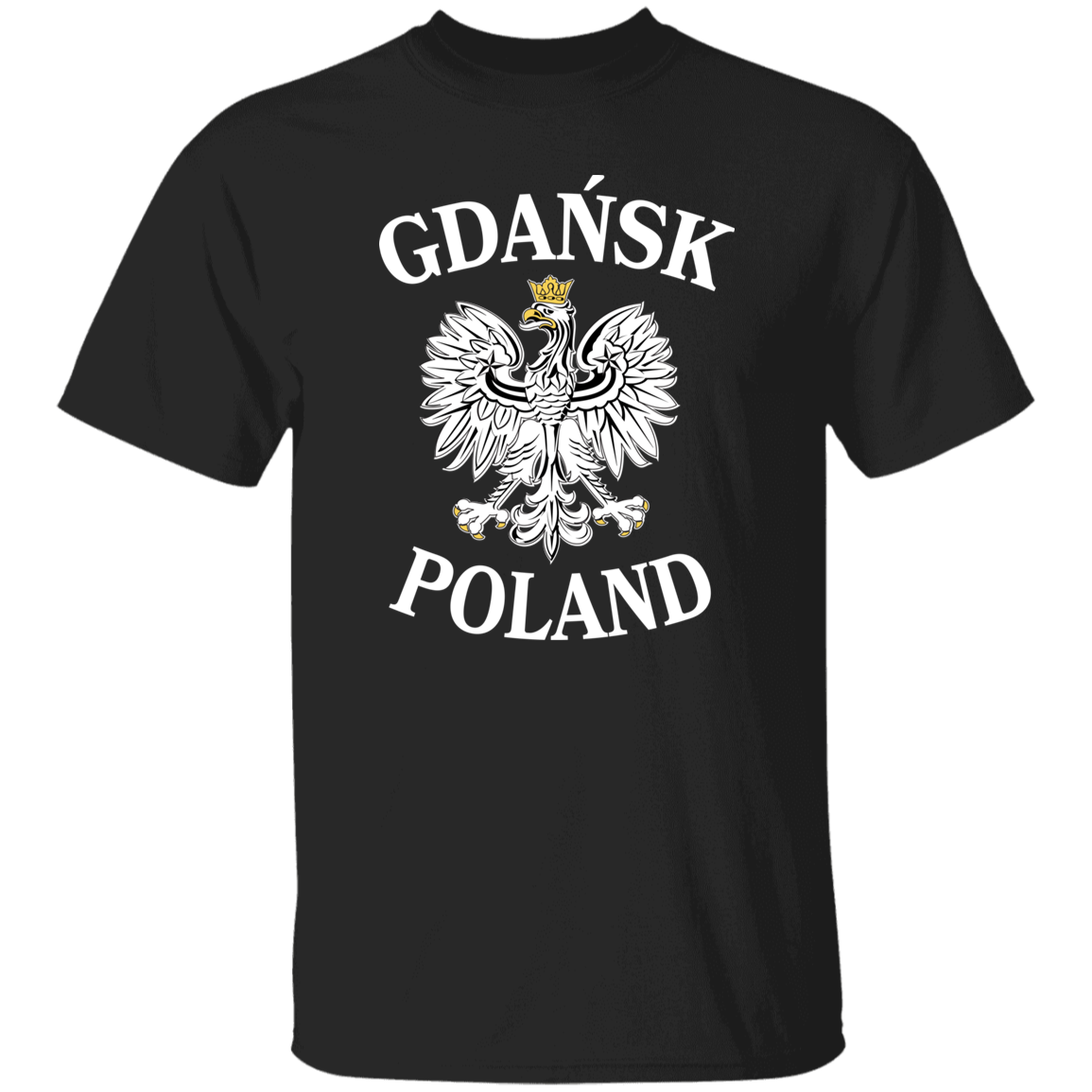 Gdansk Poland T-Shirt T-Shirts CustomCat Black S