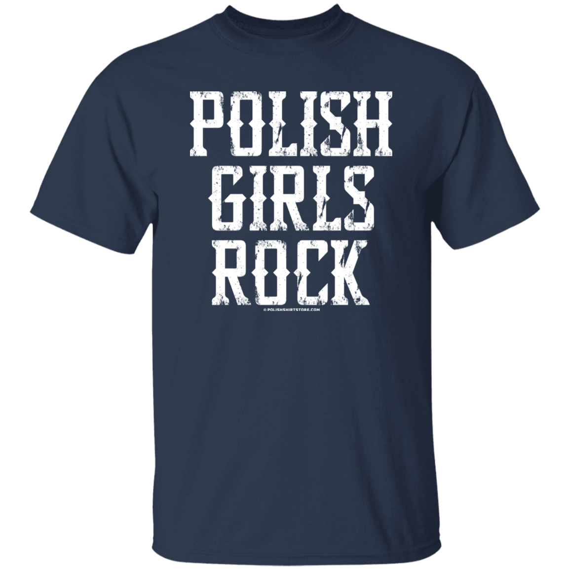 Polish Girls Rock T-Shirt T-Shirts CustomCat Navy S