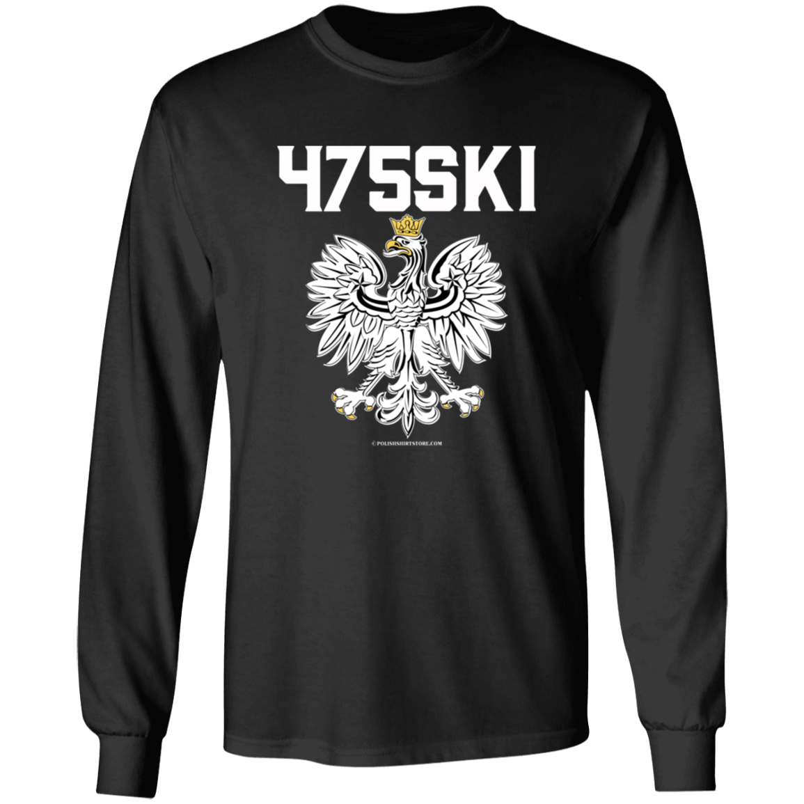 Bridgeport Connecticut 475SKI Apparel CustomCat G540 LS T-Shirt Black S