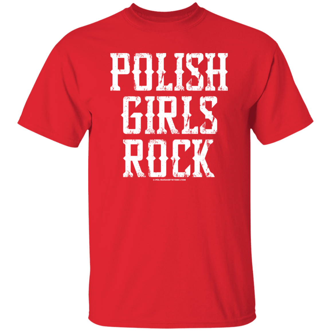 Polish Girls Rock T-Shirt T-Shirts CustomCat Red S