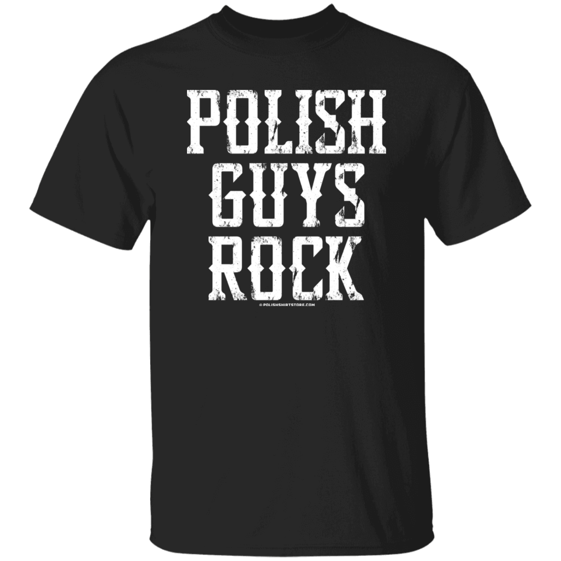 Polish Guys Rock T-Shirt T-Shirts CustomCat Black S