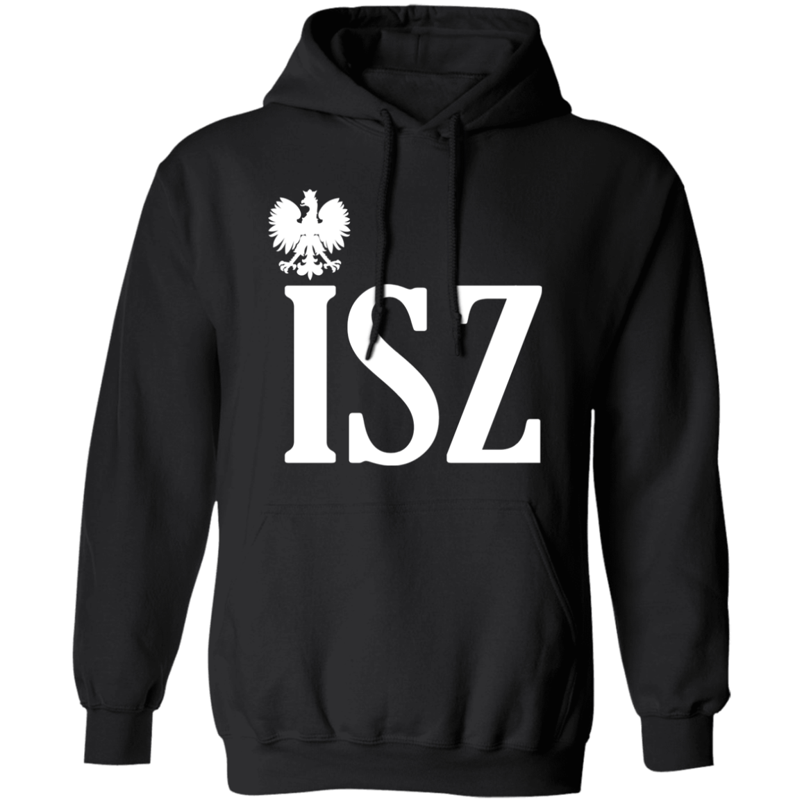 ISZ Polish Surname Ending Apparel CustomCat G185 Pullover Hoodie Black S