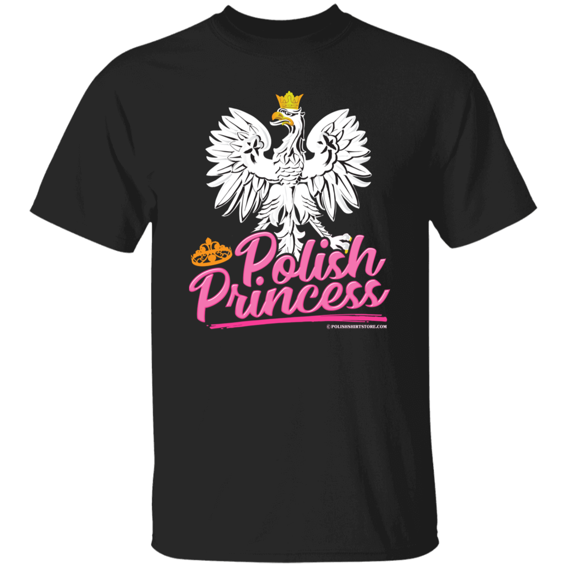 Polish Princess T-Shirt T-Shirts CustomCat Black S